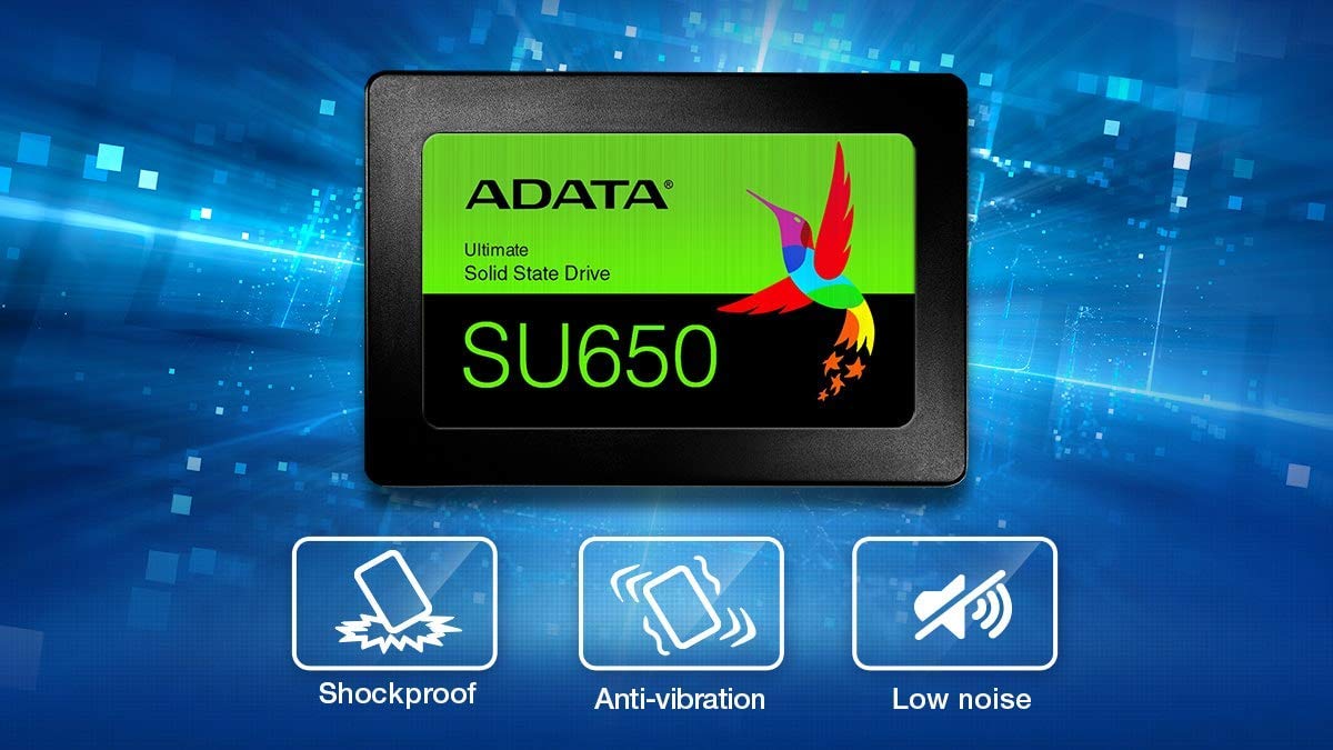 SSD ADATA SU650 có khả năng chống sốc và chống rung tuyệt đối