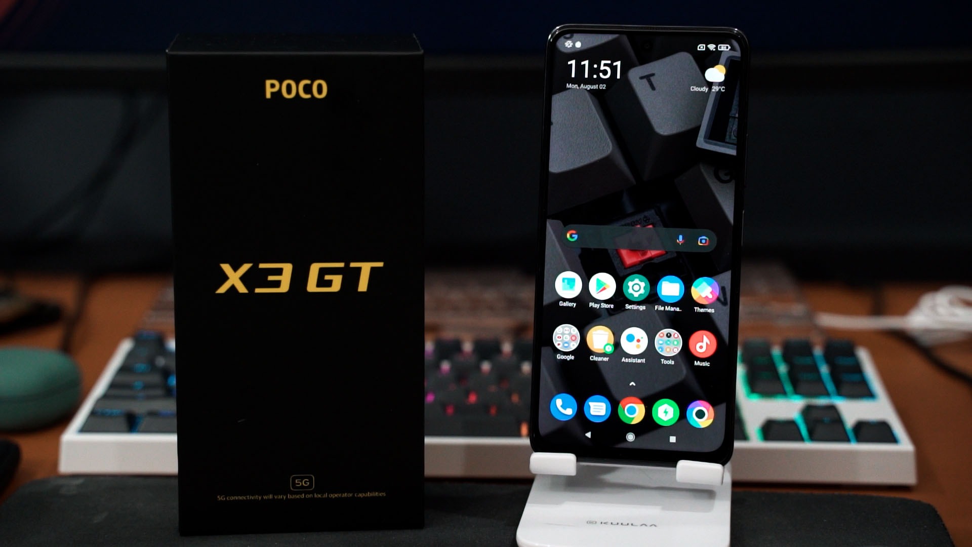Điện thoại POCO X3 GT cấu hình ổn khi sử dụng con chip Dimensity 1100