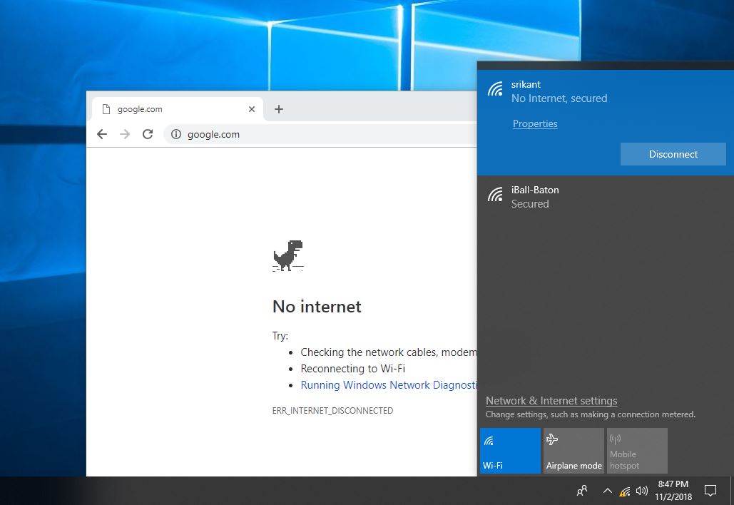 Cách khắc phục lỗi No Internet Access trên Windows 10