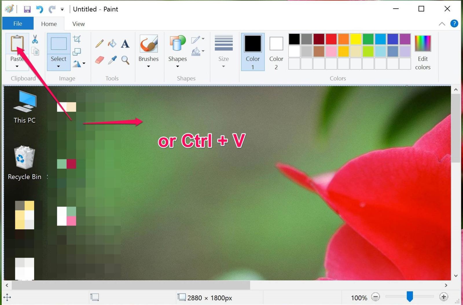 Chụp ảnh màn hình bằng phần mềm Paint
