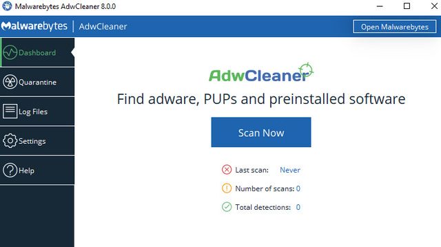Ứng dụng AdwCleaner