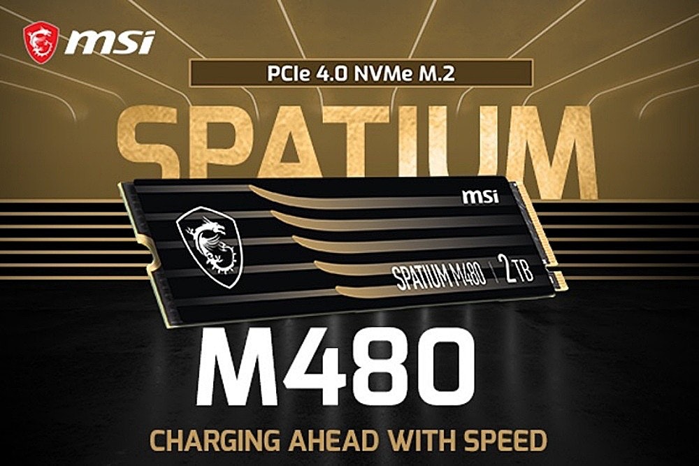 Spatium M480 dòng SSD cao cấp với hiệu năng vượt trội đến từ MSI