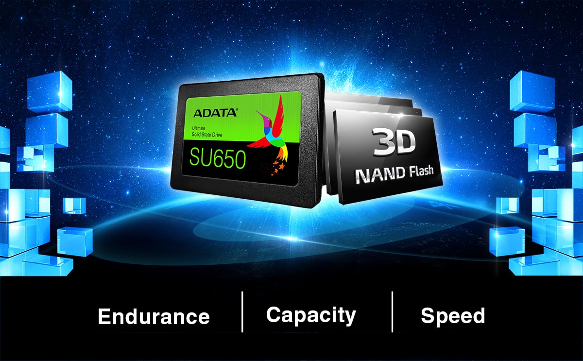 SSD ADATA SU650 sử dụng công nghệ 3D NAND flash